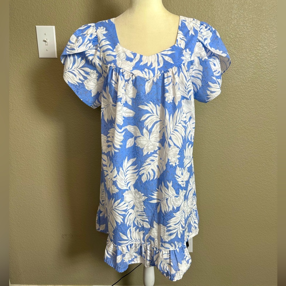 Royal Creations Vintage Made in Hawaii Floral Palm Dress